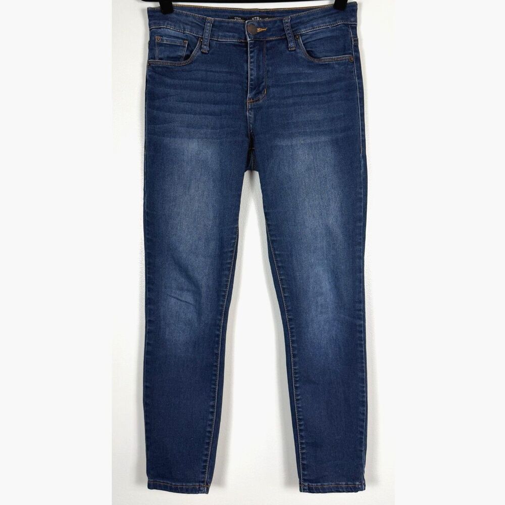 STS Blue Emma Ankle Skinny Jeans Womens 28 Dark Wash Mid Rise Stretch Denim